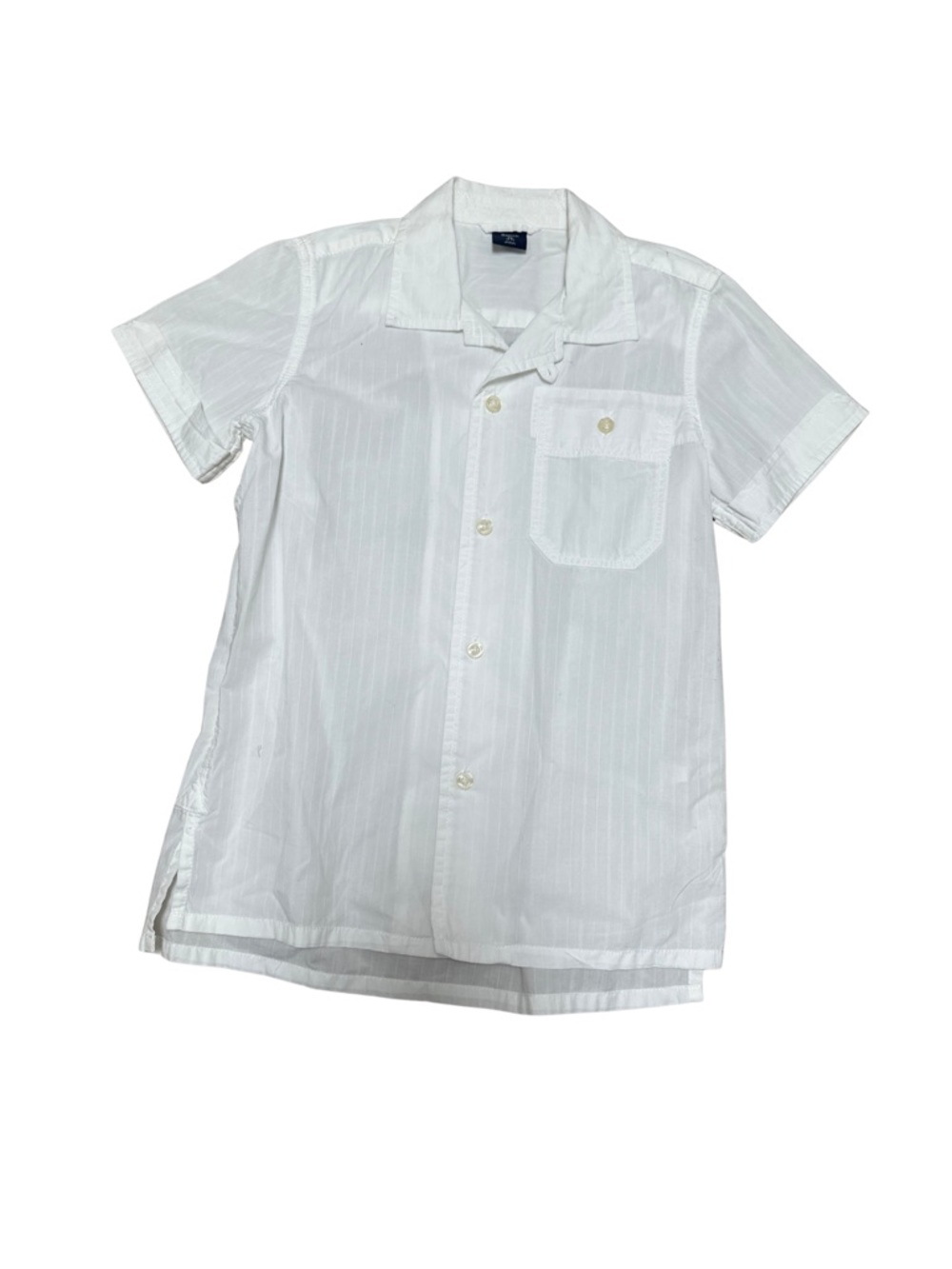 GAP White Short-Sleeve Button-Down Shirt Size XS(4-5)